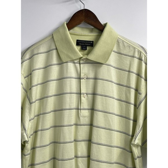 Cutter & Buck Mens Light‎ Green Short Sleeve Polo Shirt - Size L - Picture 2 of 7